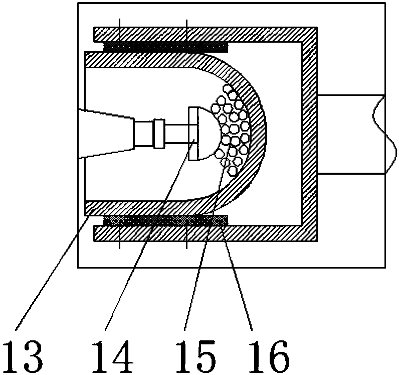 Device and method for processing surface of hemispherical-surface workpiece by rotary ultrasonic magnetic grinding