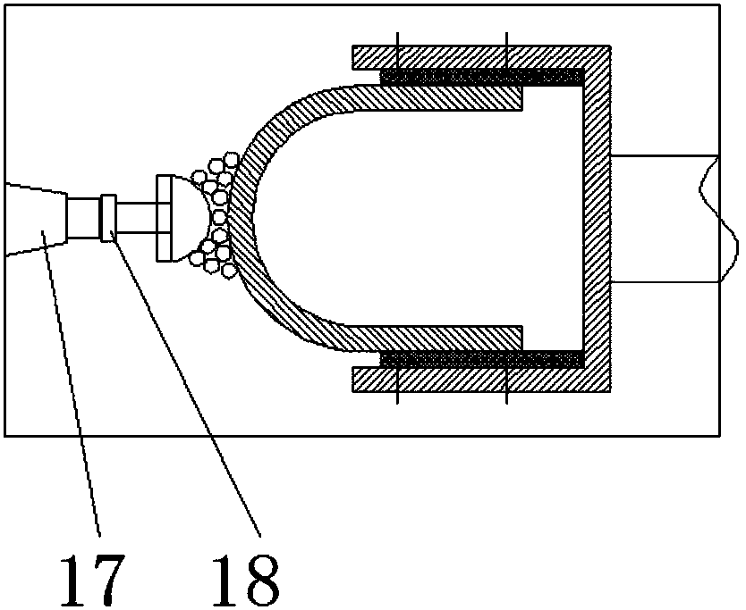 Device and method for processing surface of hemispherical-surface workpiece by rotary ultrasonic magnetic grinding
