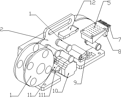 Label peeling device and labeling machine comprising same