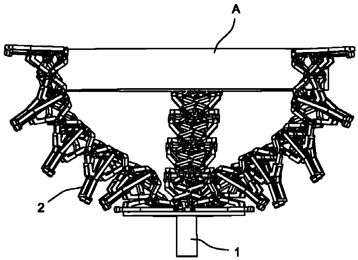 Foldable and bendable space truss capturing device