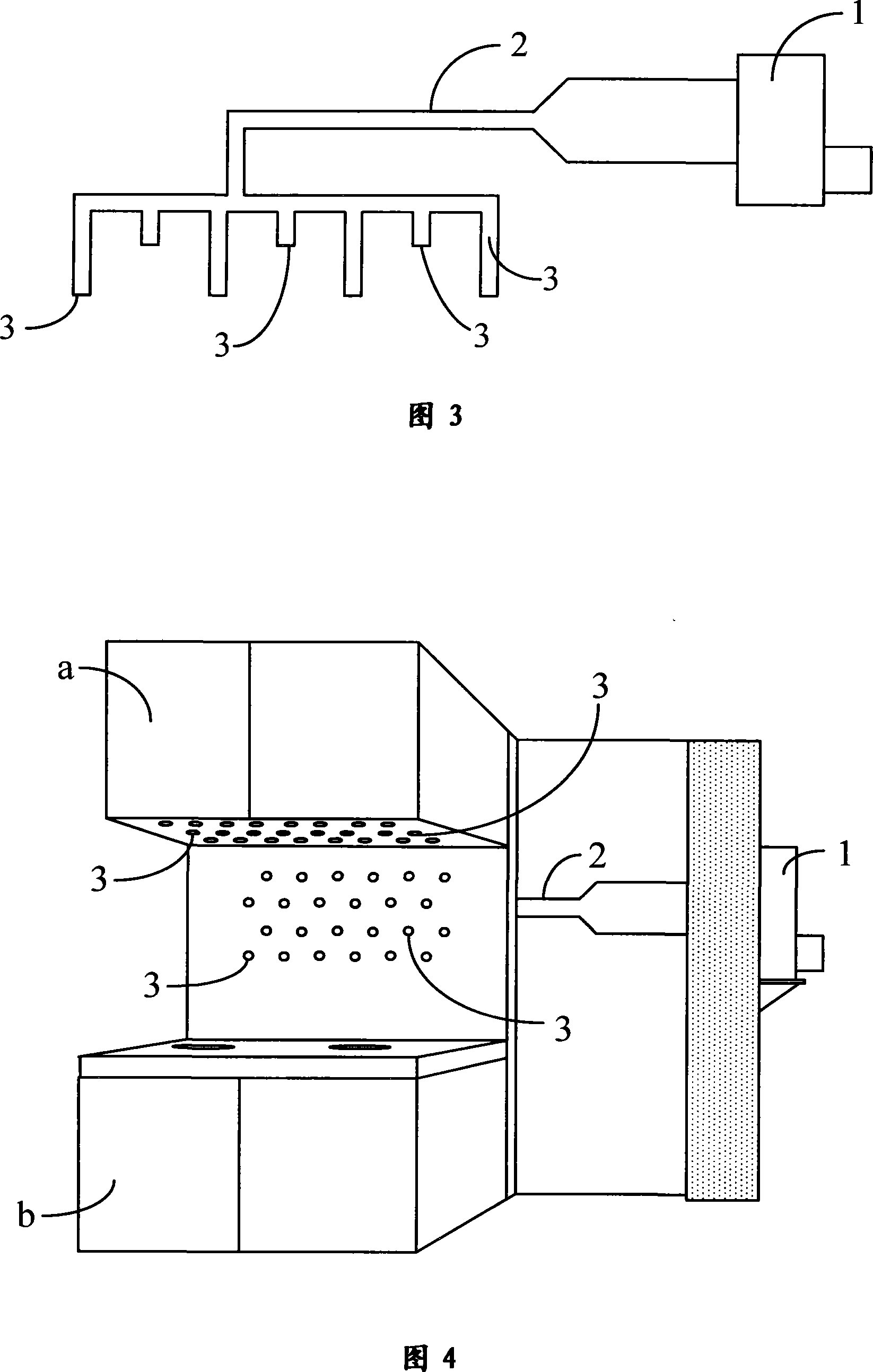 Oil smoke discharging device with split structure