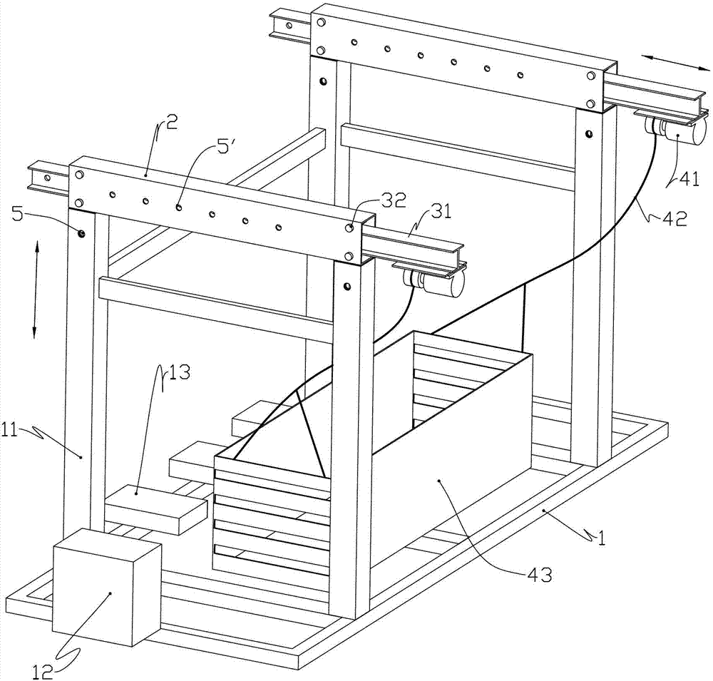 Elevating device special for viaduct maintenance construction