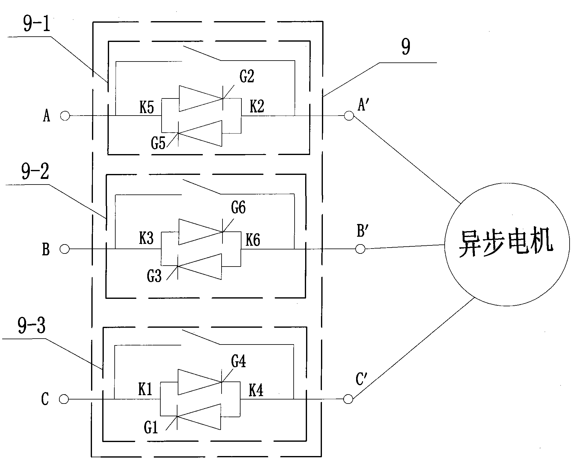 Voltage-reducing and electricity-saving controller of motor