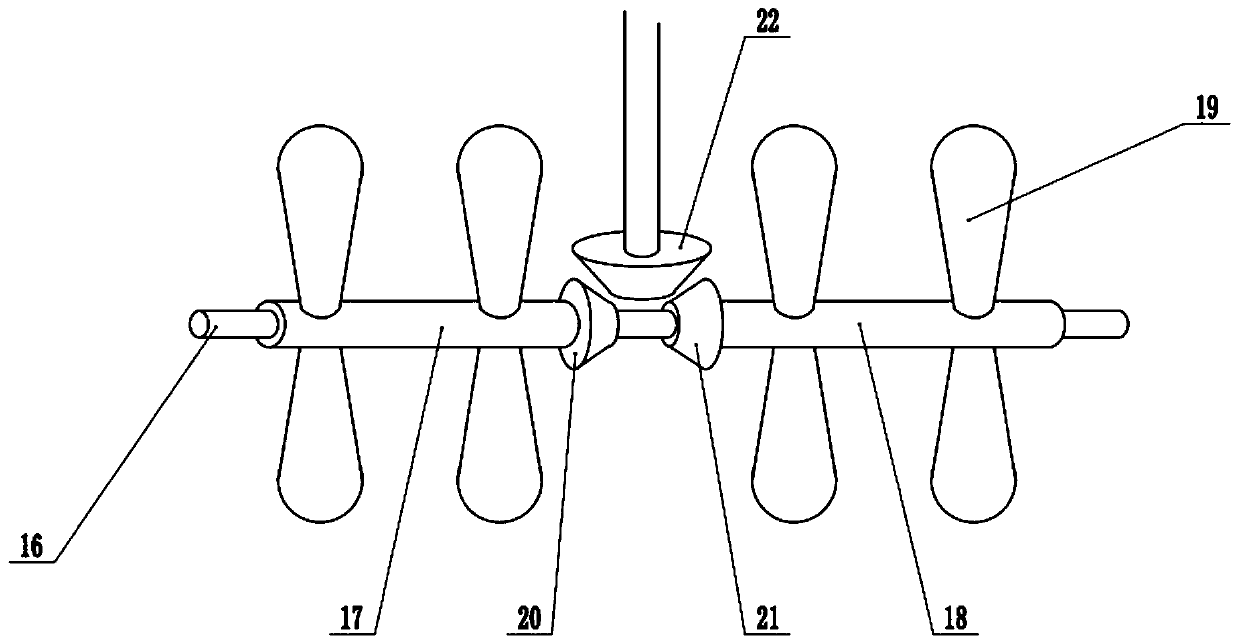 Aeration device for treatment of environmental engineering sewage