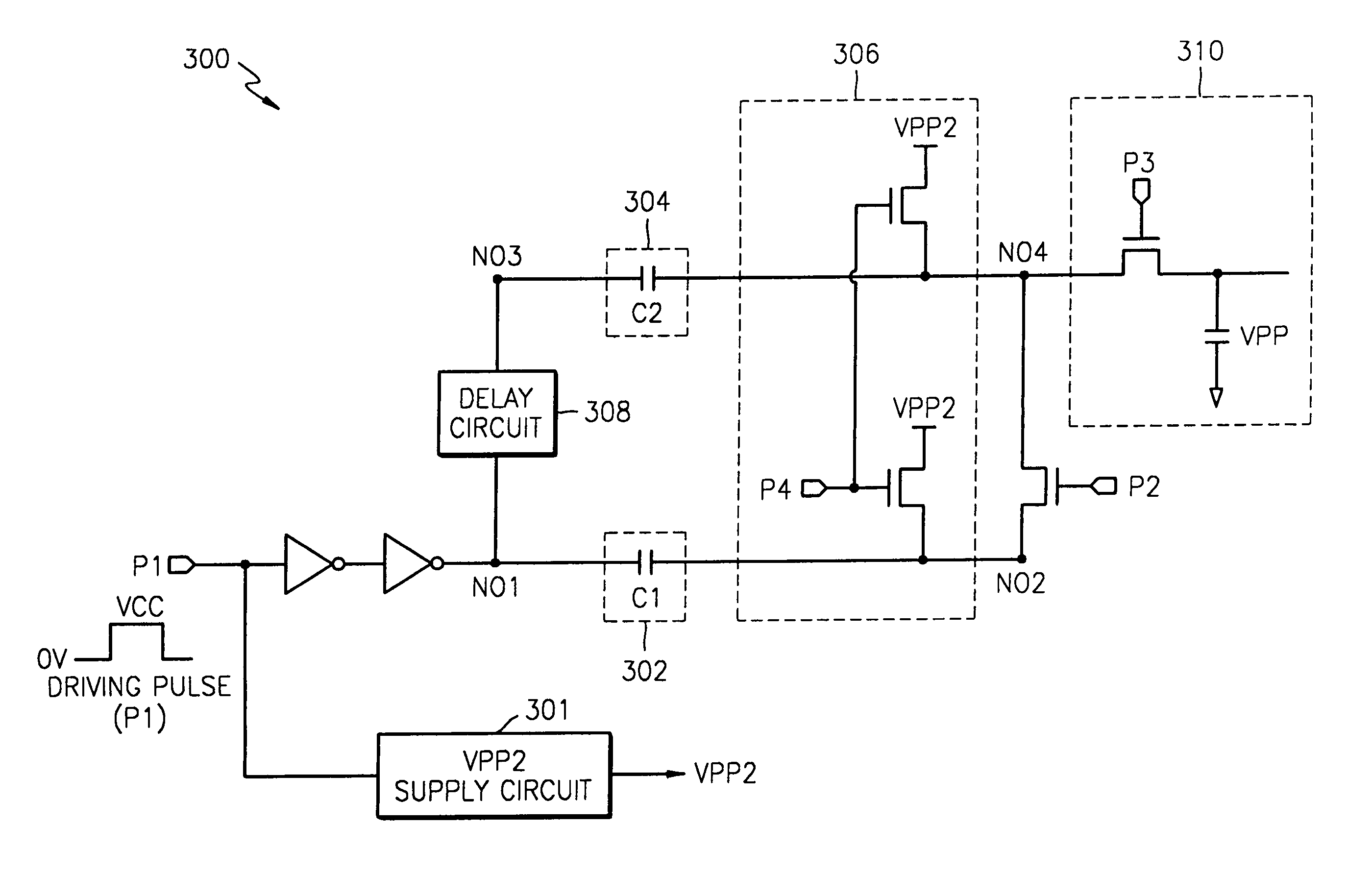 High voltage generator having separate voltage supply circuit