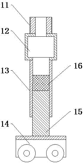 Connecting mechanism based on petroleum pipeline welding joint crack detection positioning