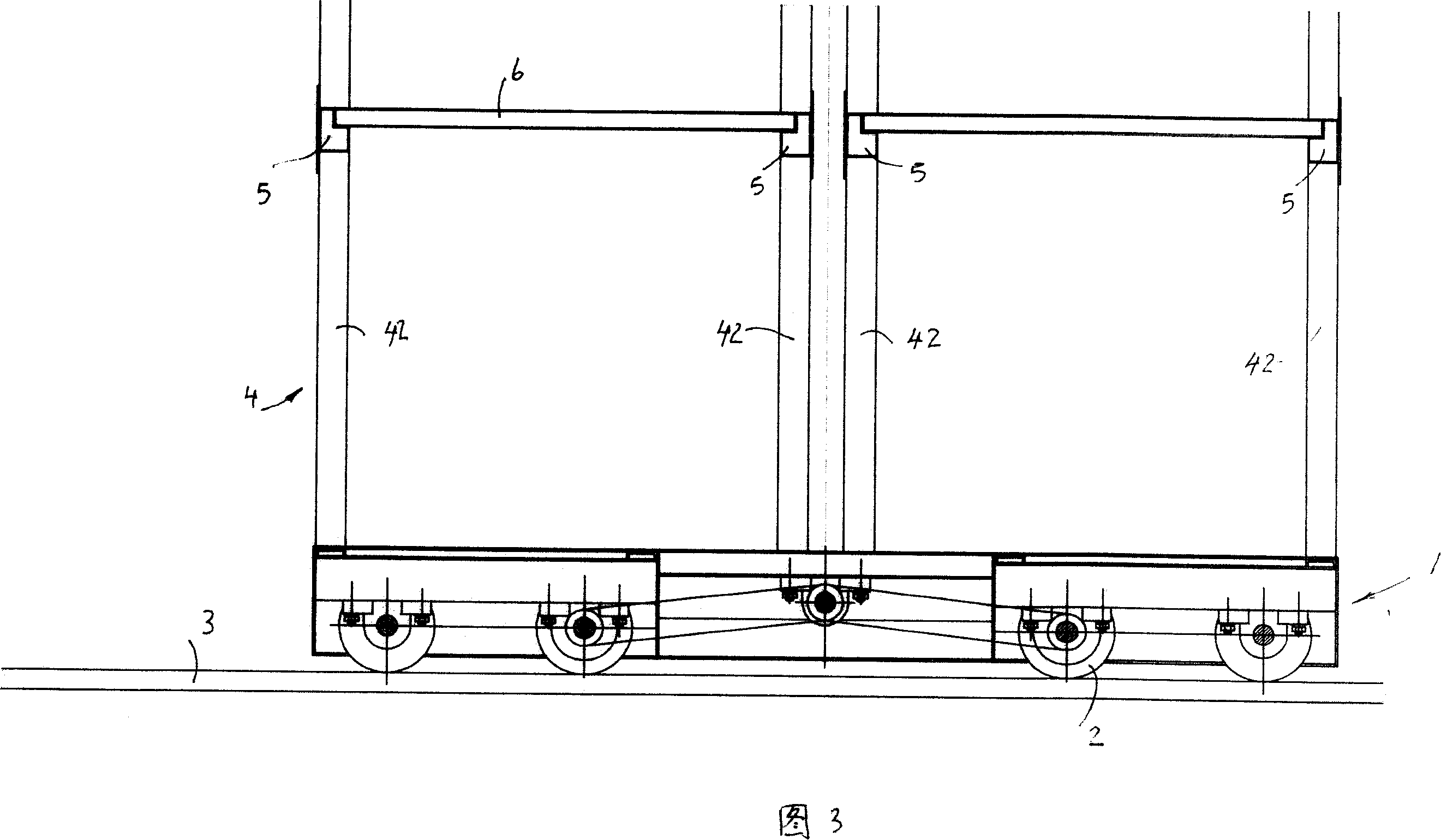 Cross-beam type heavy type close storage rack