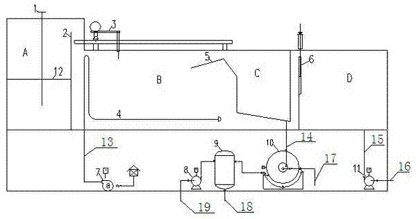 Natural gas wet desulphurization and regeneration integrated apparatus