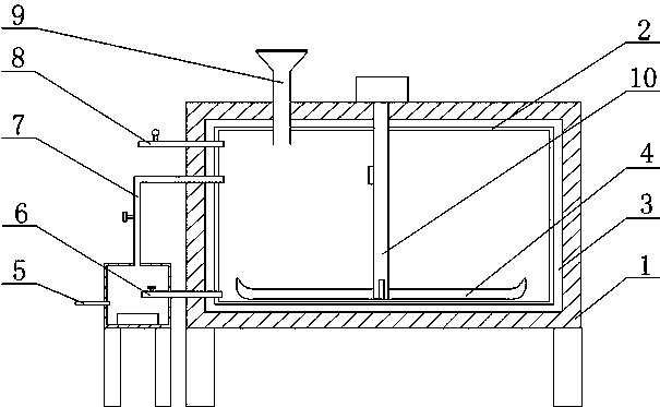 Melting furnace capable of isolating air in casting stage