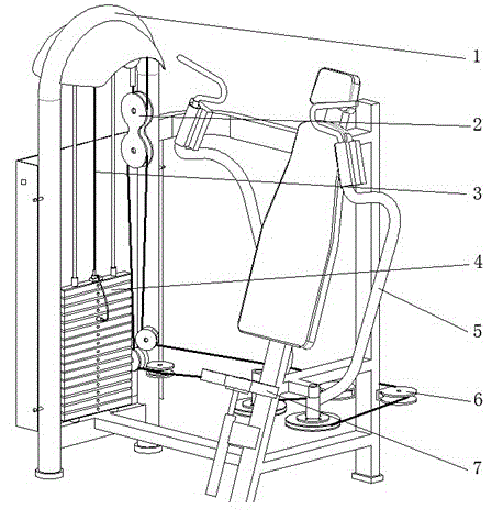 Pectoralis major muscle training device