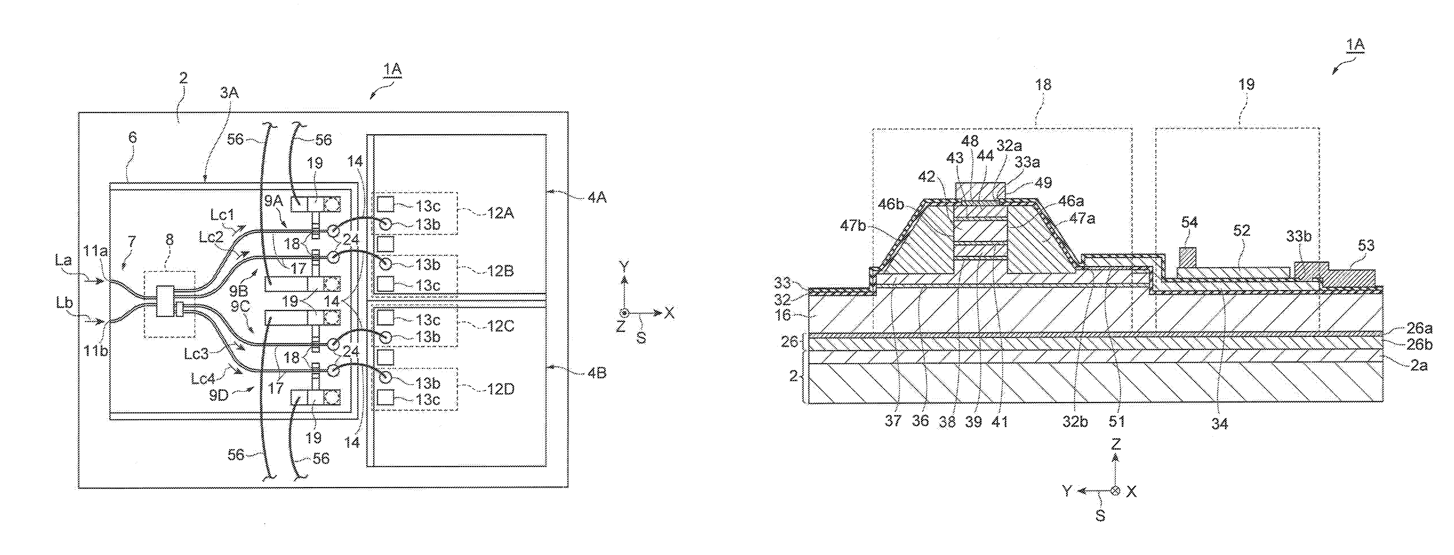 Optical-to-electrical converter unit and semiconductor light-receiving device