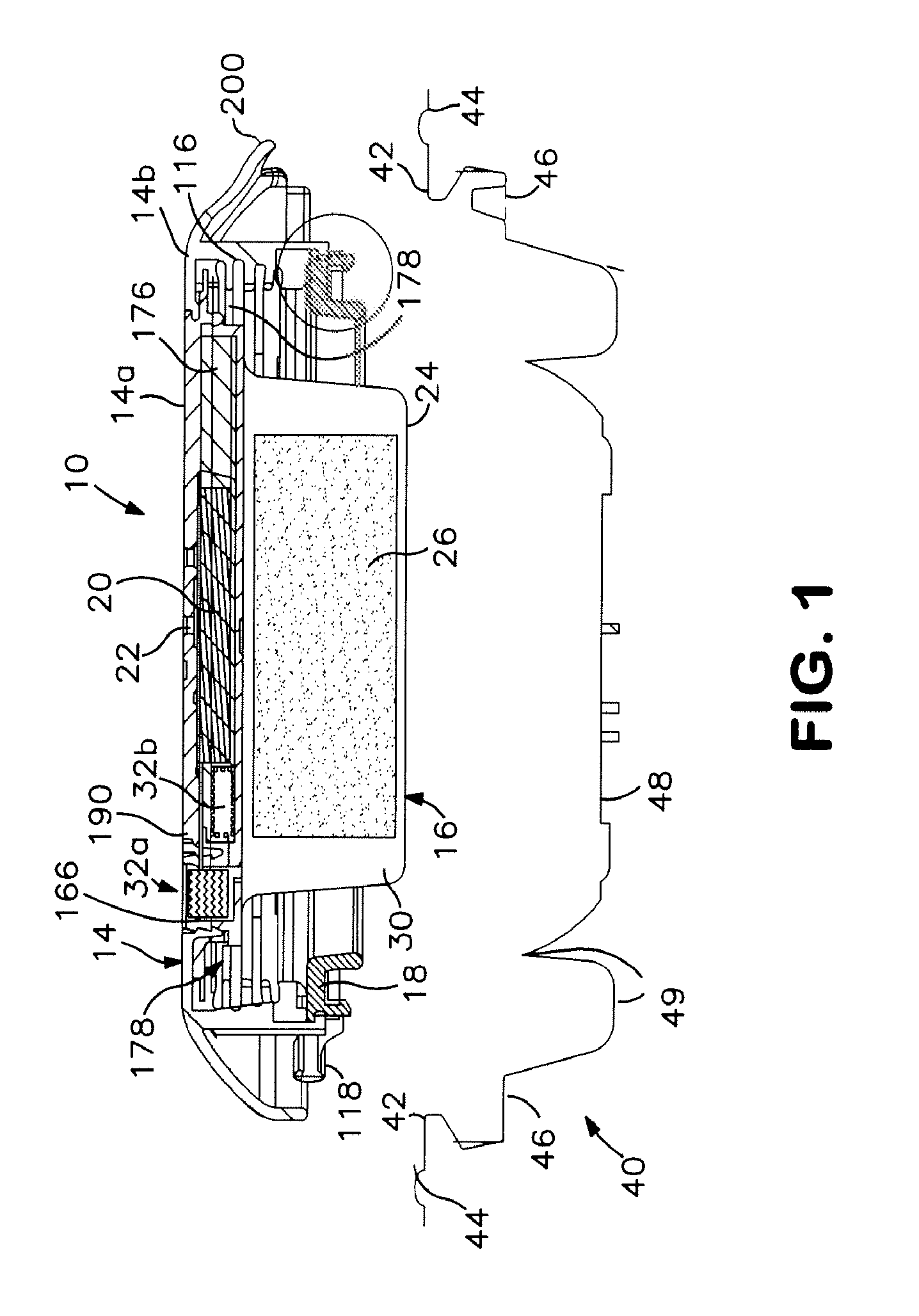 Controlled discharge ostomy appliance and shield therefor