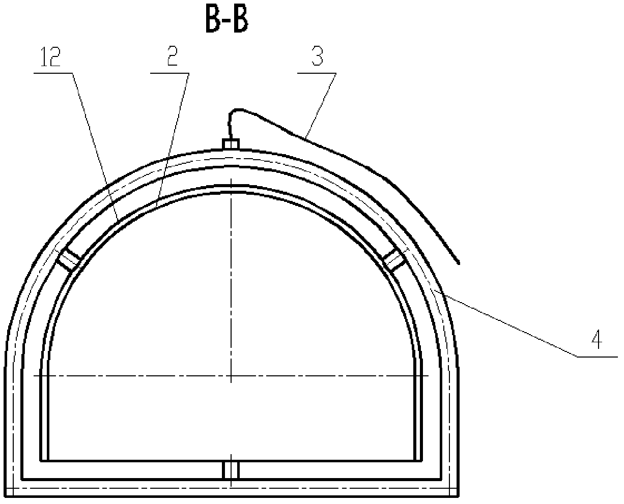 Simulation test method of ventilation on-way frictional resistance coefficient of curved tunnel