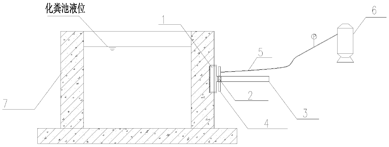 Septic tank hole opener and working method thereof