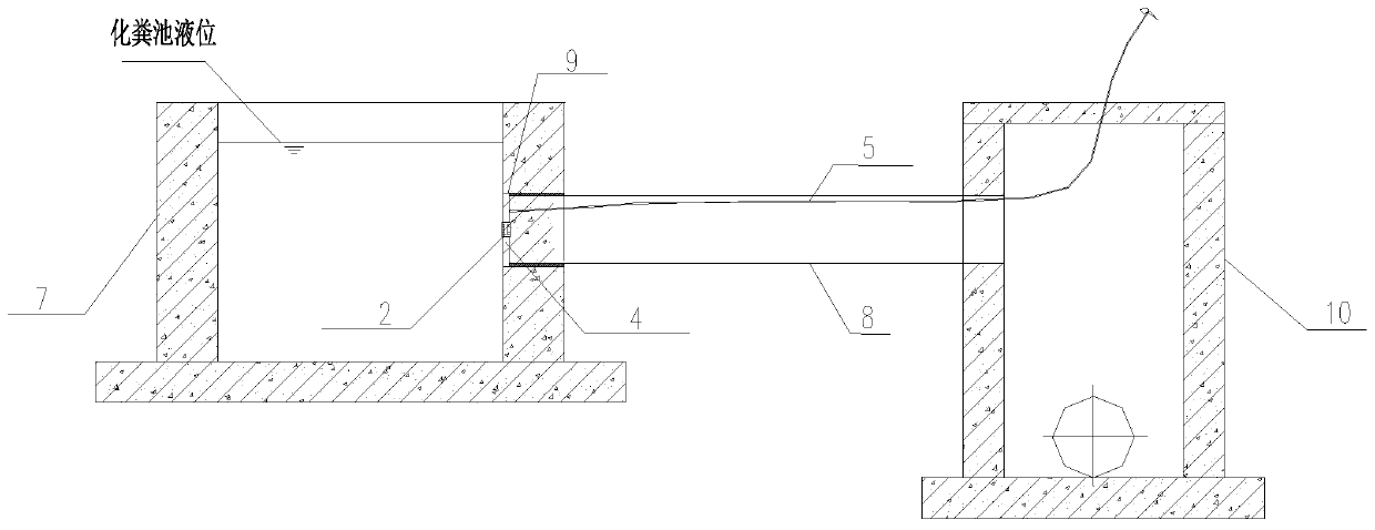 Septic tank hole opener and working method thereof