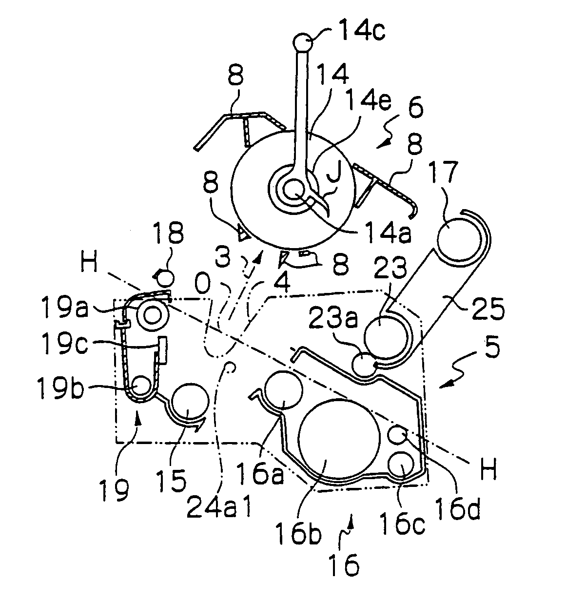 Image forming apparatus with components removable in preselected direction and order