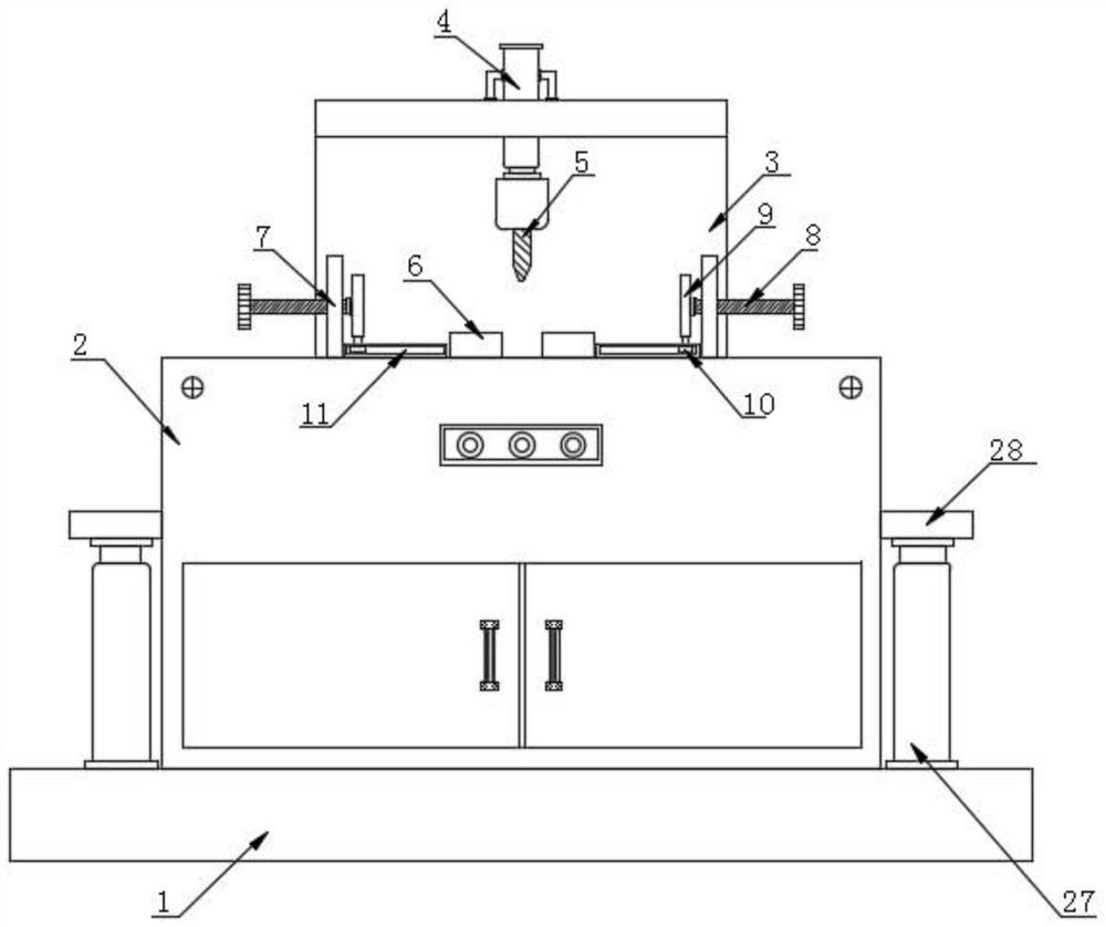 Adjustable workbench for machining