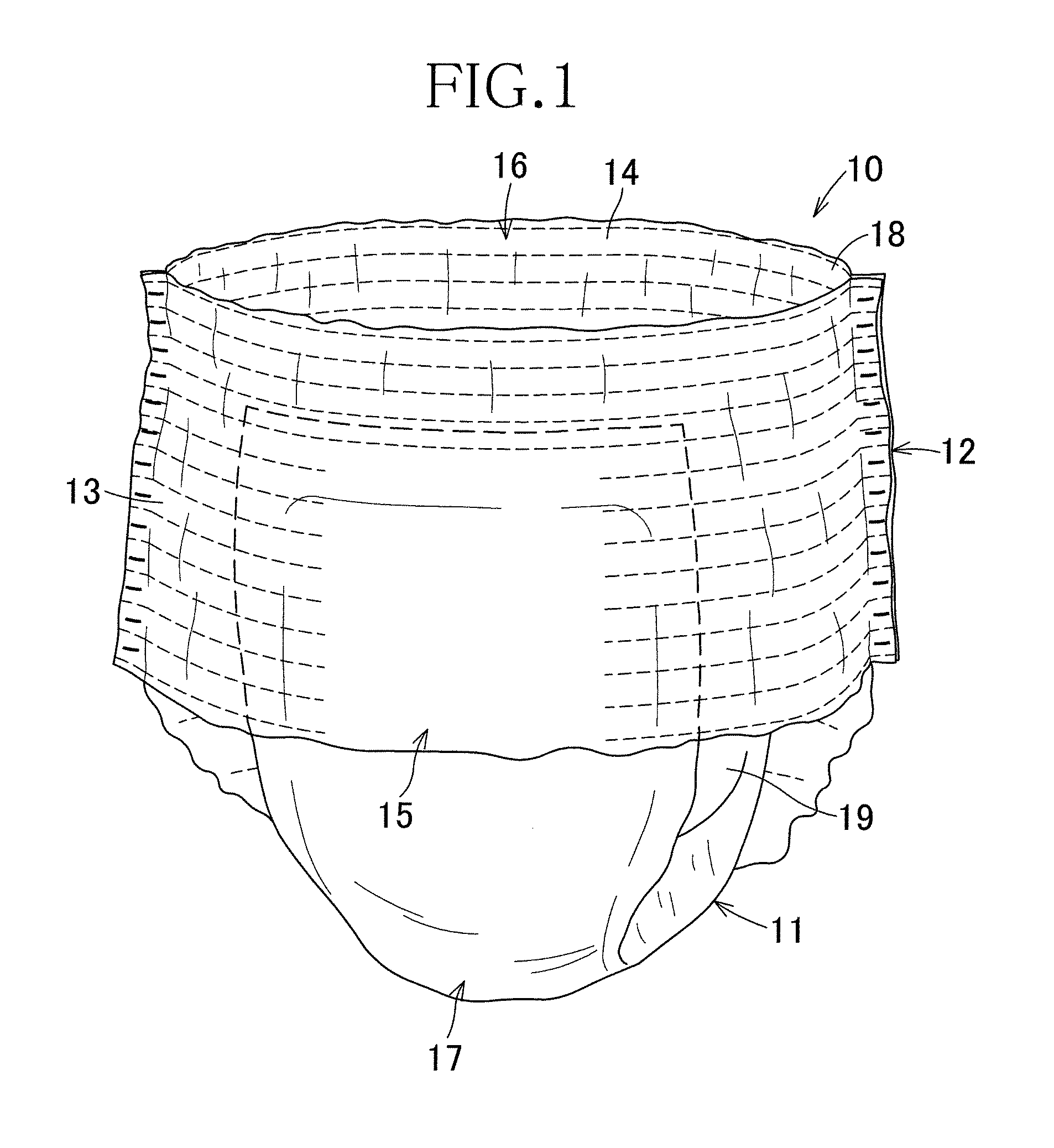 Disposable absorbent wearing article