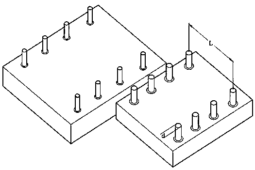 A split heating platform for cavity in-line metal packaging