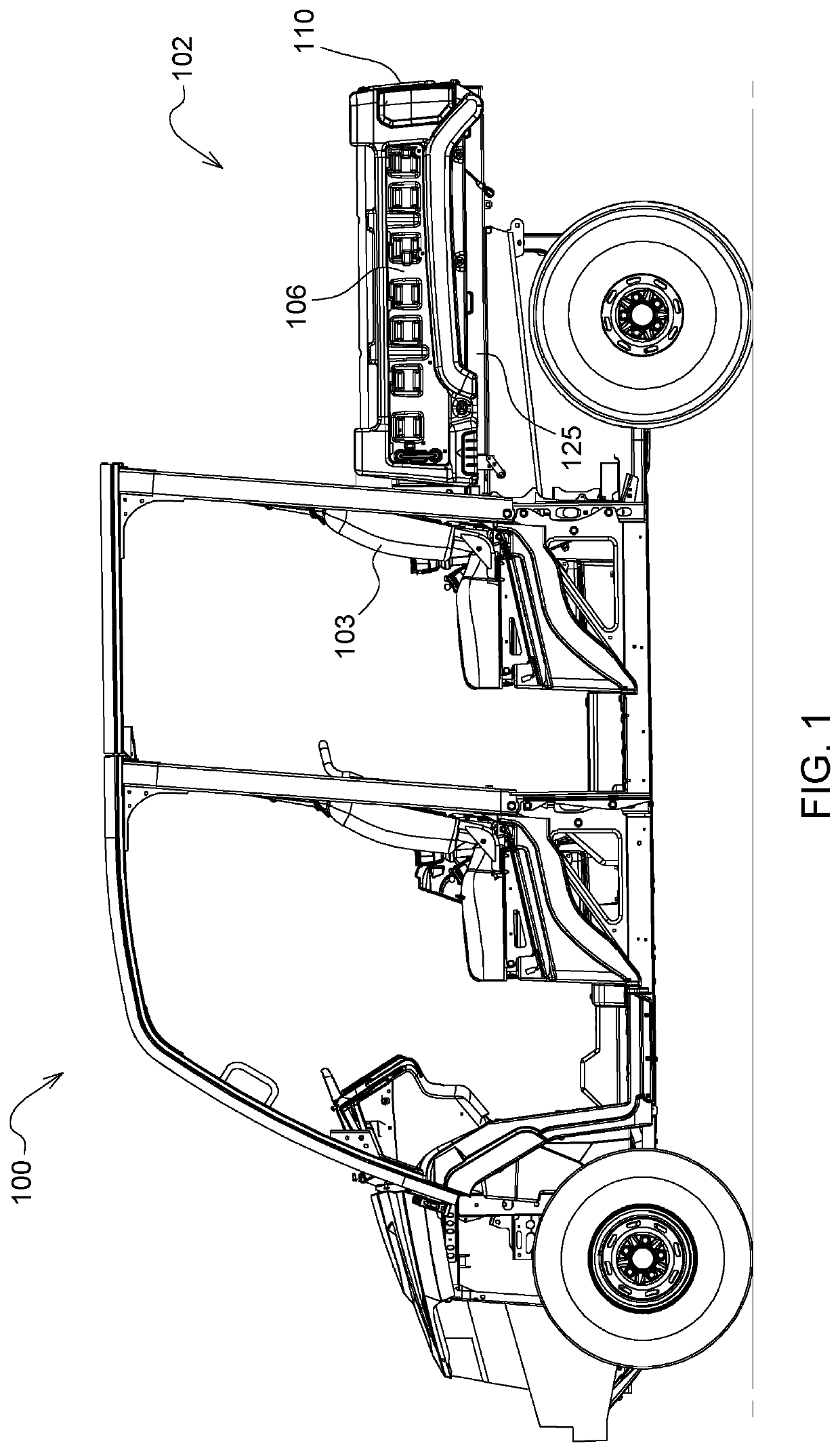 Utility vehicle transformable cargo box