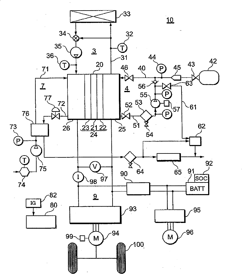 Fuel battery system and power supply control method