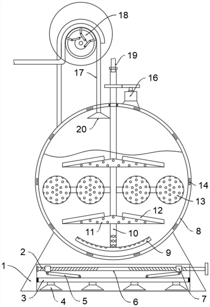 Clinical oxygen heating and humidifying device for pneumology department nursing