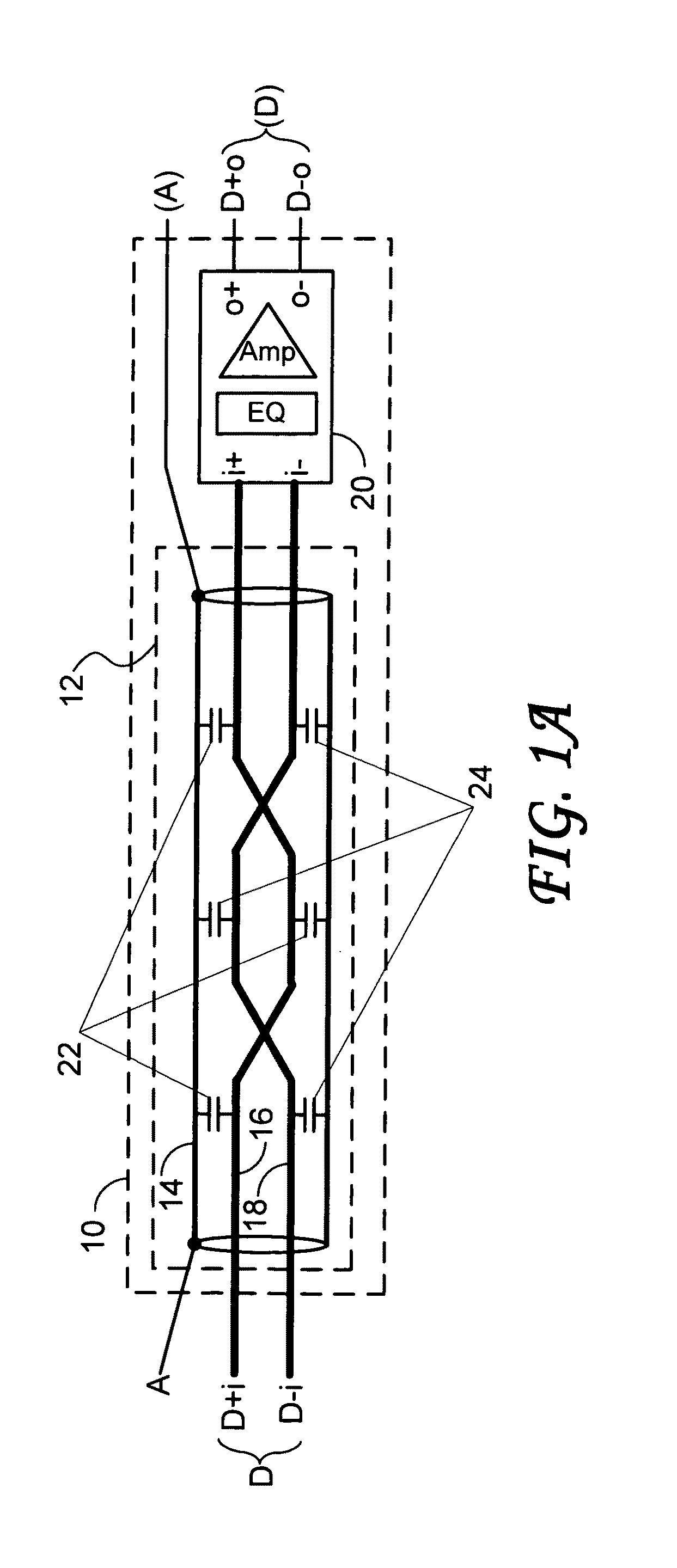 High speed data cable including a boost device for generating a differential signal