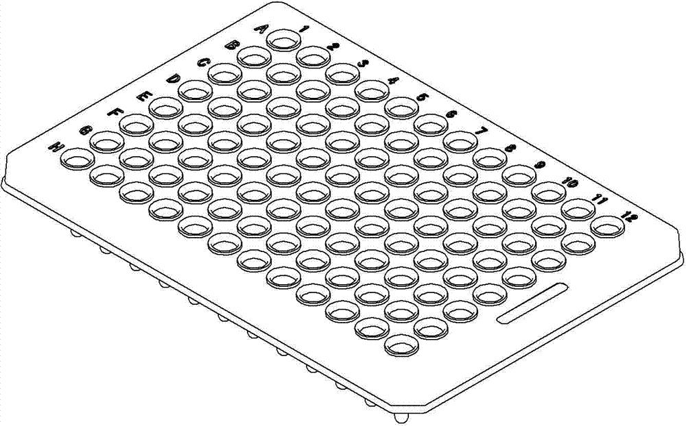 96-hole polymerase chain reaction (PCR) board detection jig