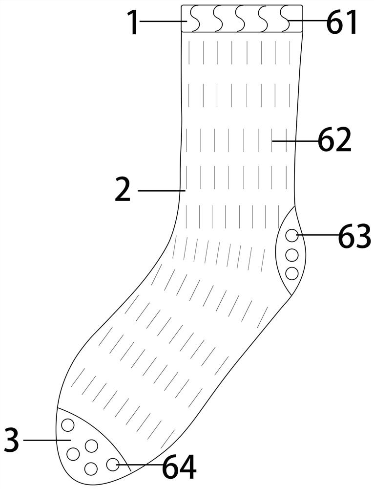 Anti-static socking with built-in conducting medium