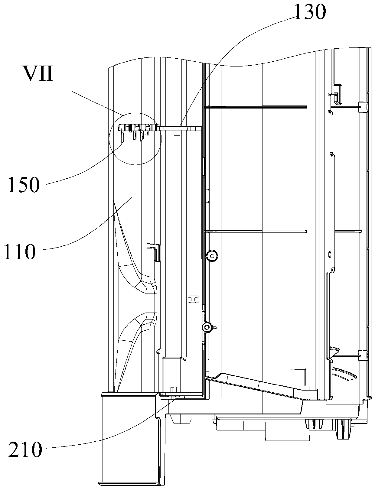 Air duct shell and air conditioner