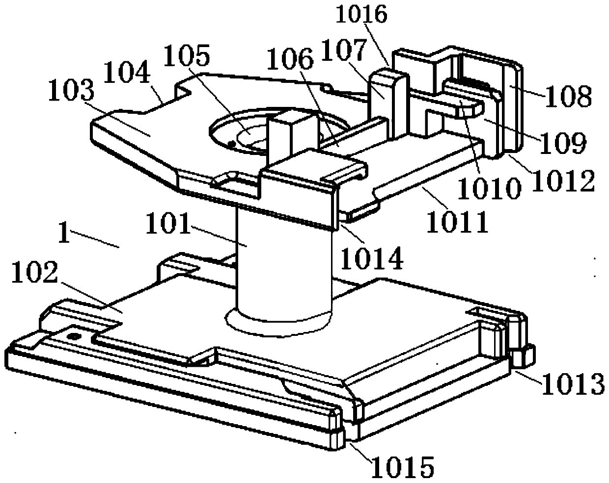 Coil frame for clapper-type relay and clapper-type relay