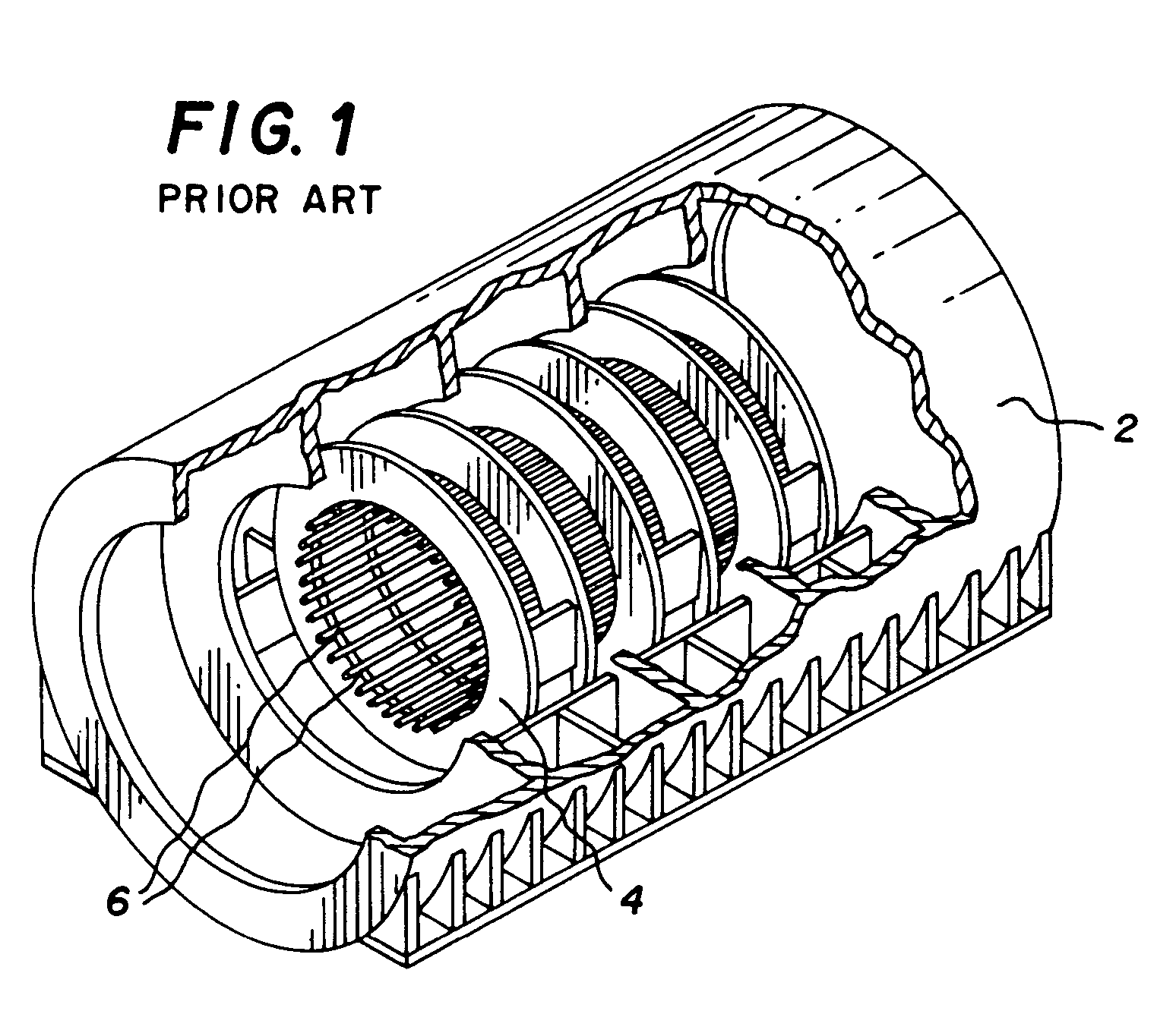 Method of horizontally stacking a stator core within a stator frame