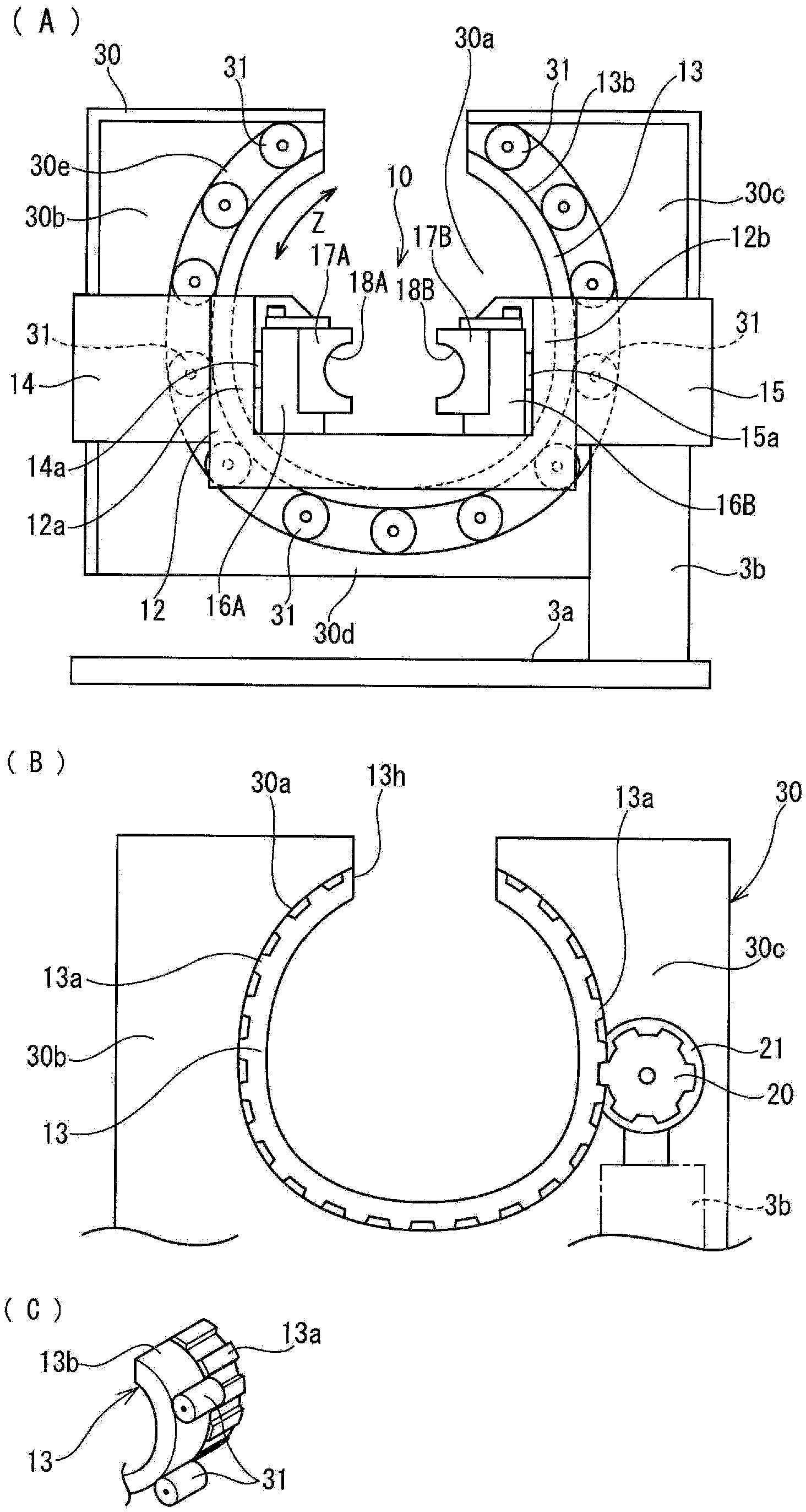 Pipe bending device and pipe bending method