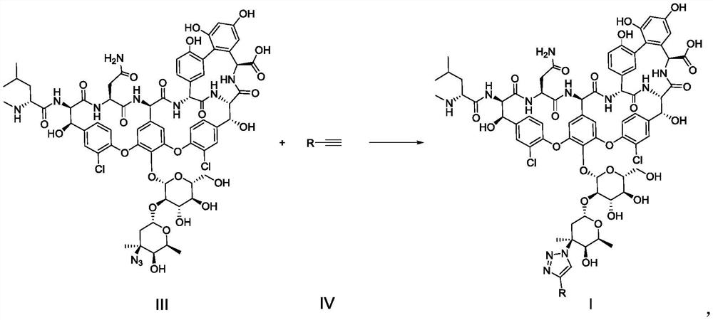 Vancomycin derivative as well as intermediate, preparation method, composition and application thereof