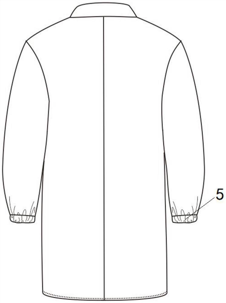 Puncture-proof and cut-proof white gown and manufacturing method thereof