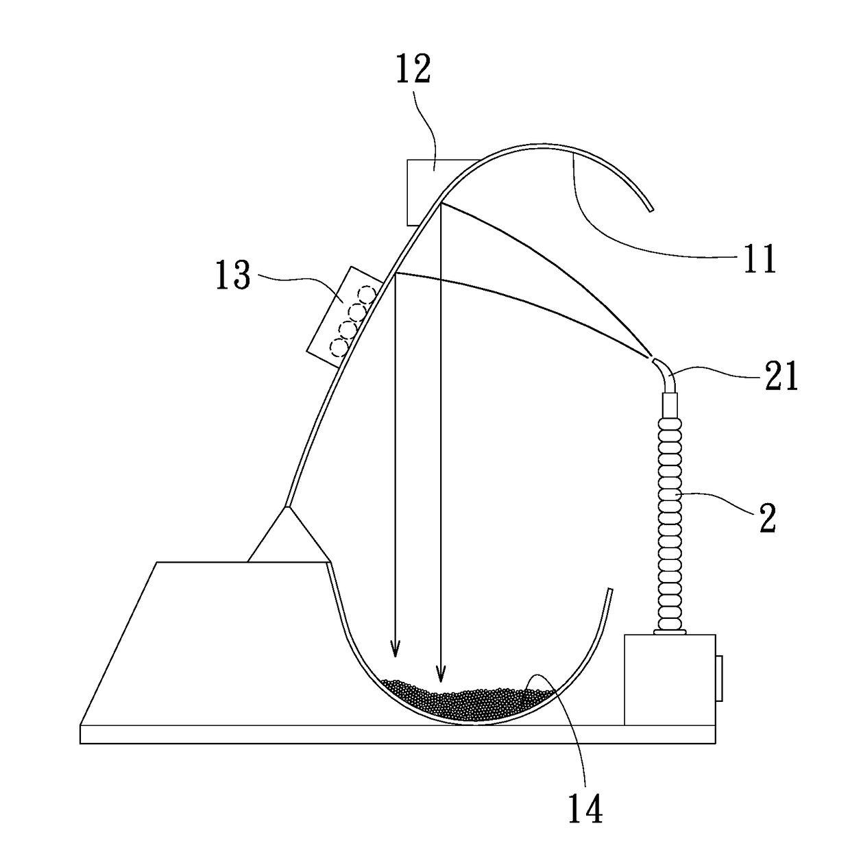 Method and device for producing honeycomb particle capable of absorbing harmful molecular element