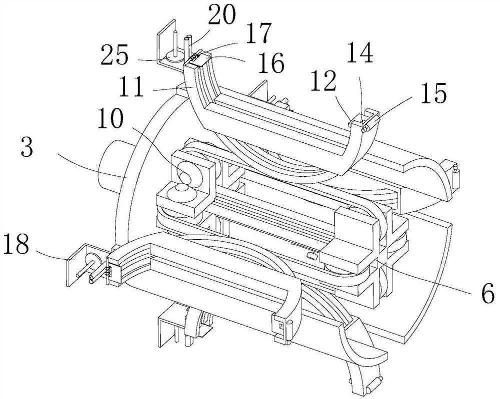 Metal hose winding and packaging device