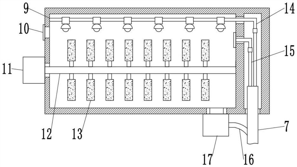 Anti-pollution appliance containing device for blood transfusion department