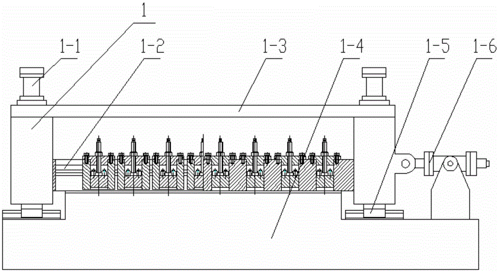 Tension pressing plate structure and intelligent control method thereof