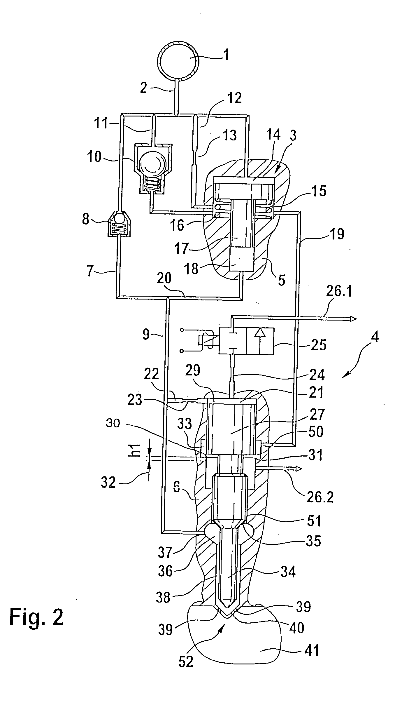Control of a pressure exchanger by displacement of an injection valve member