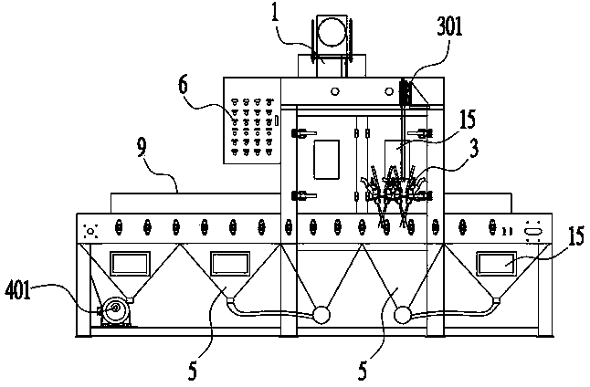 Precision sandblasting processing machine and processing method for thin and fragile plates