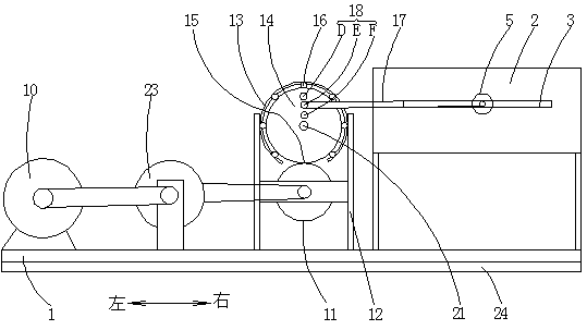 Crumpling amplitude-adjustable paper crumpling performance test device