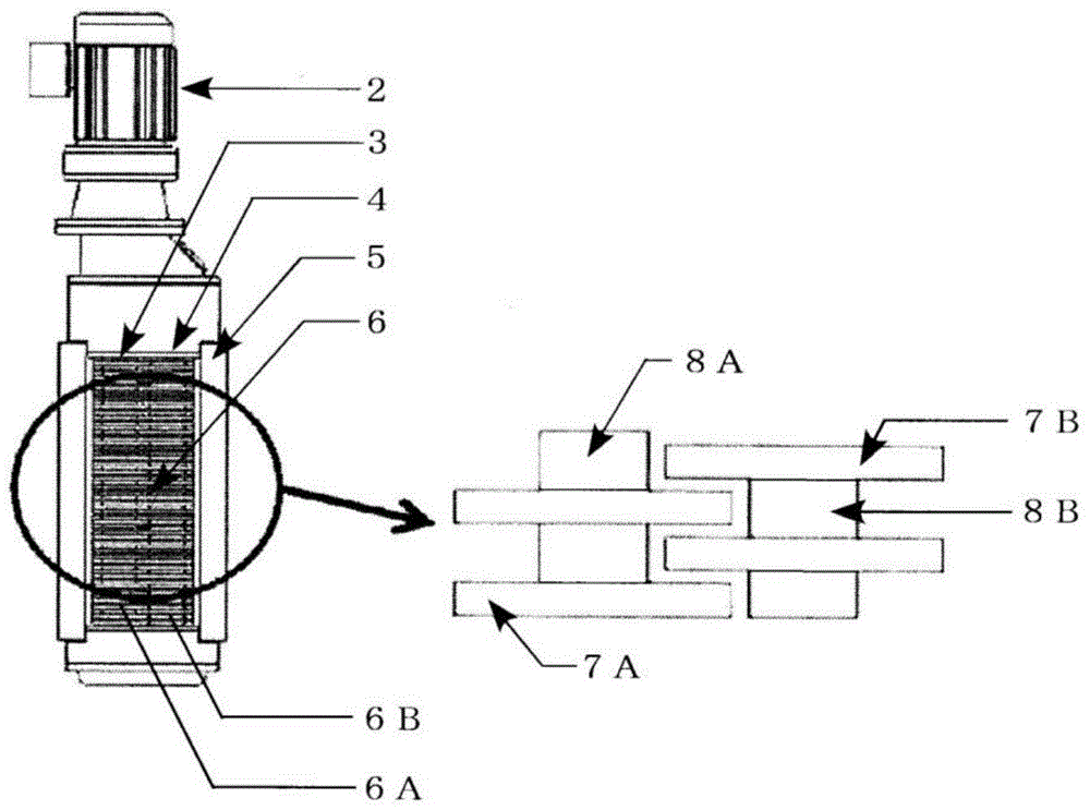Double-shaft differential type crusher