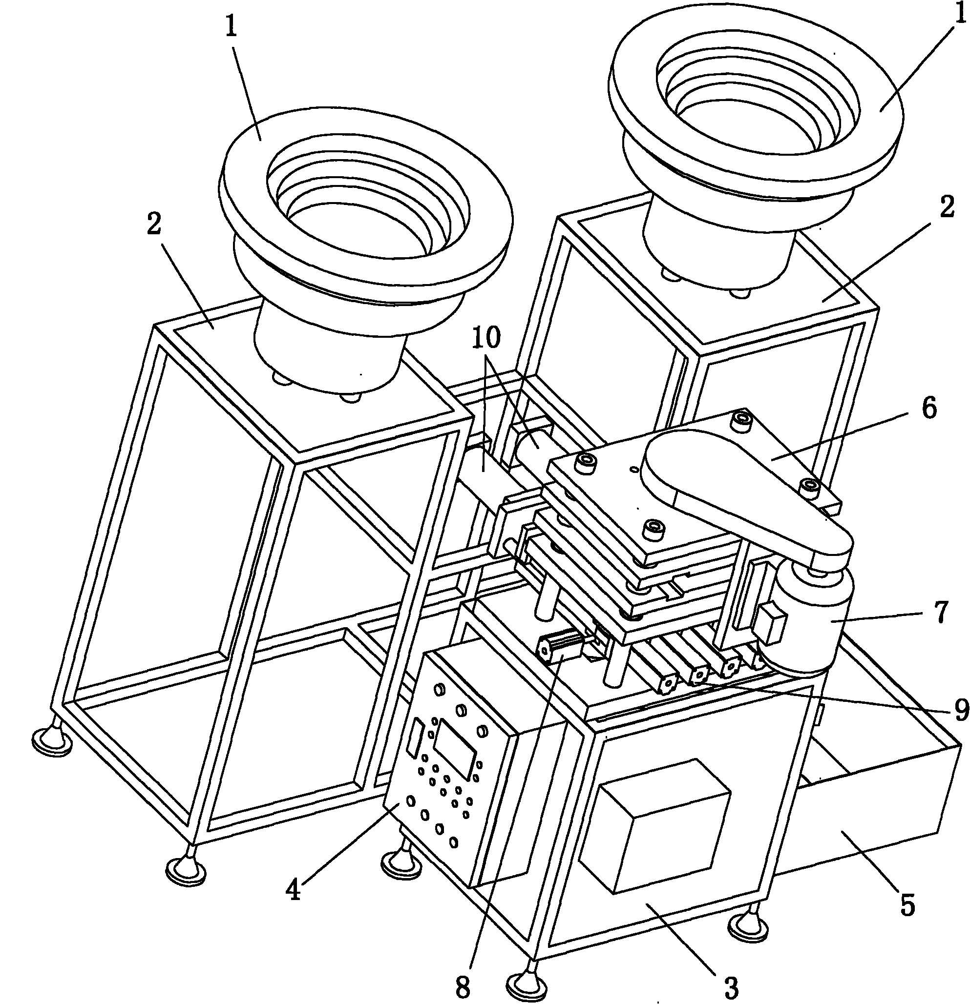 Multi-head fully-automatic feed tapping machine