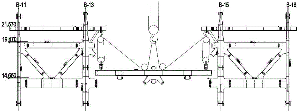 High-altitude hoisting construction method of super-heavy steel truss on transfer floor