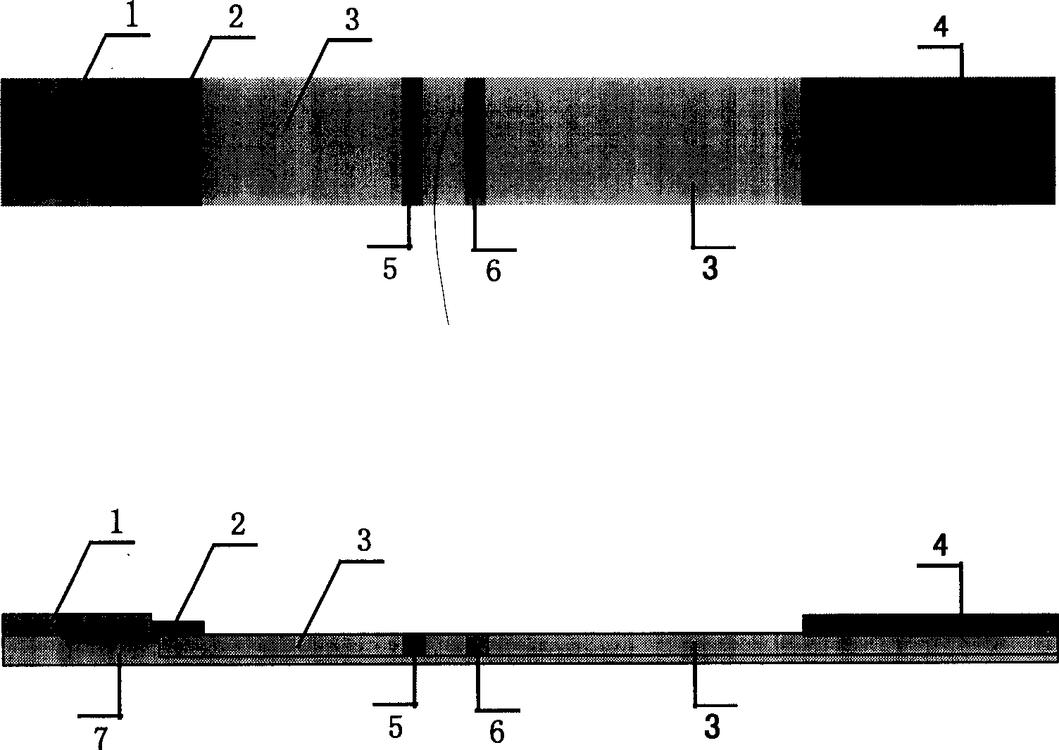 Nucleic acid membrane chromatographic fast detecting method and its test paper bar and use thereof