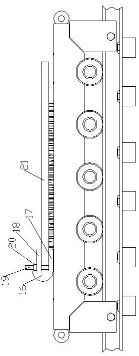 A vertical wall sliding installation support device and its construction method