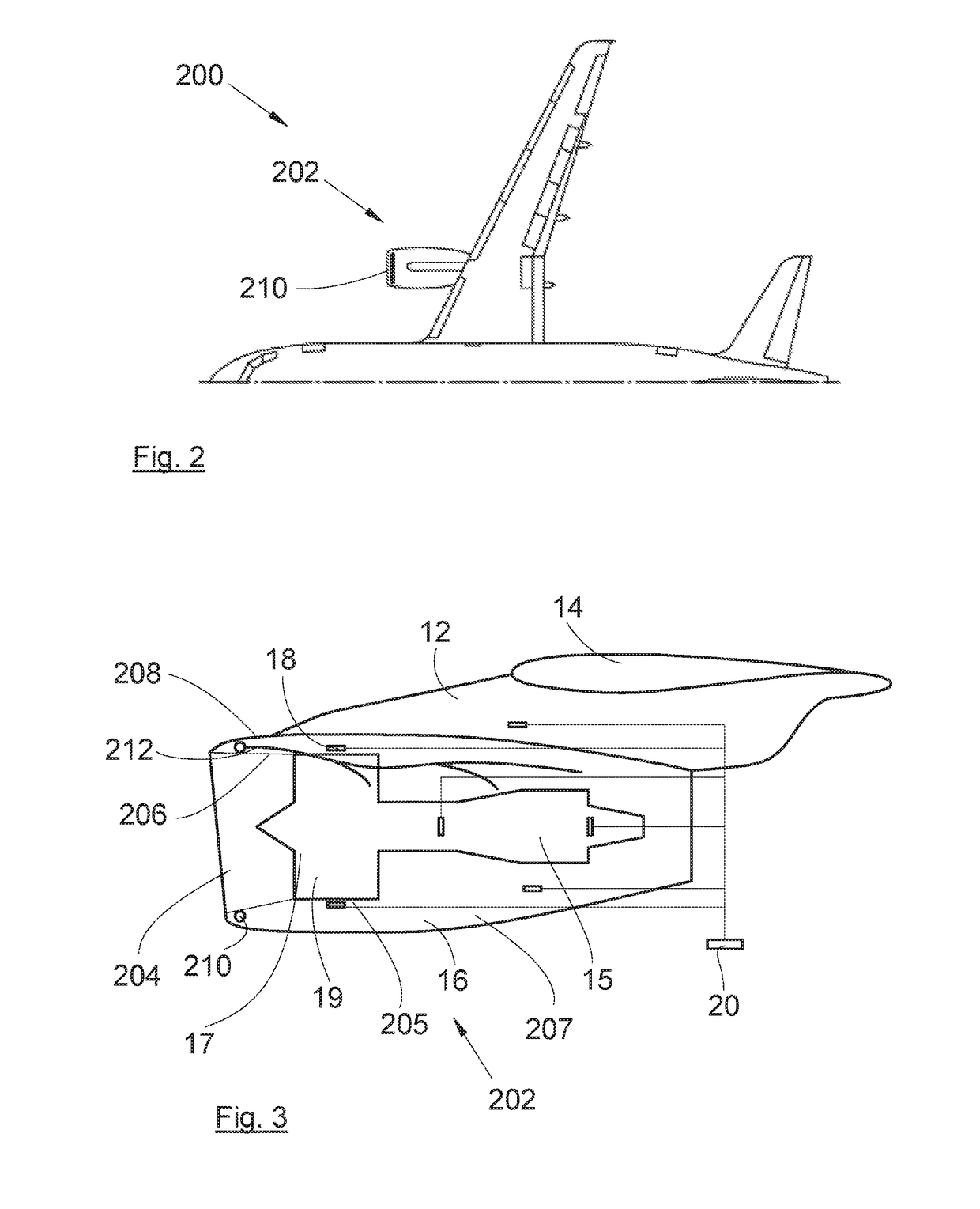 Aircraft propulsion system having at least one anti-fire tank