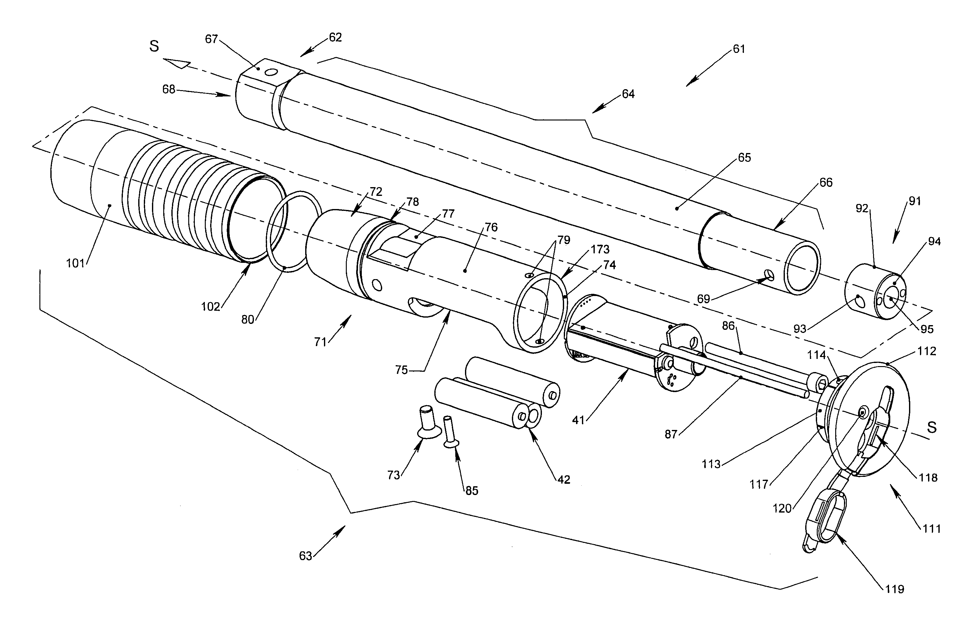 Support for electrical/electronic structure and/or electrical power supply structure for a hand dynamometer tool, in particular for a torque wrench operating by breaking mechanical equilibrium