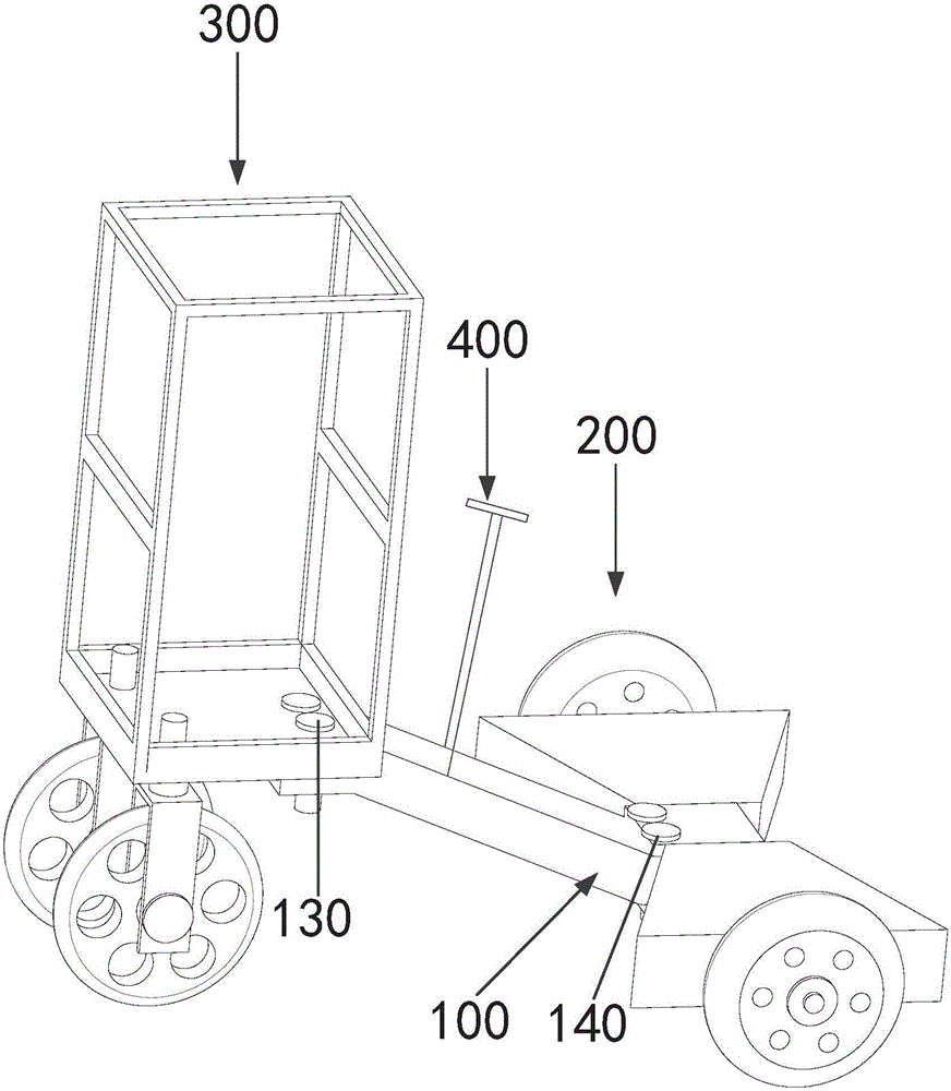 Connecting device for electric balance car, and electric balance car used for hauling cargoes